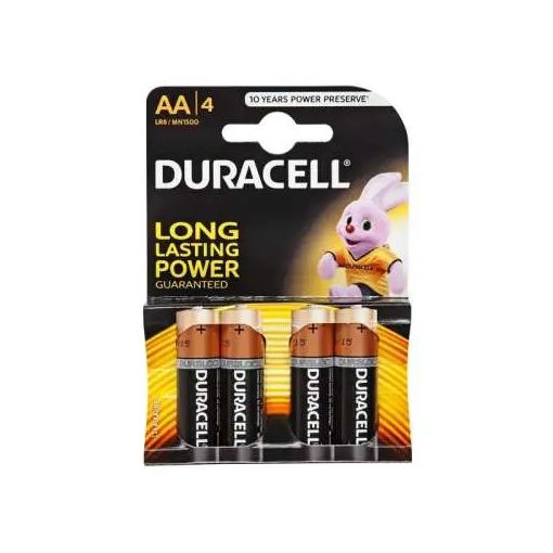 Duracell AA elem 4db-os