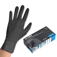 Gumikesztyű Setino  Nitril -L- fekete 100db 