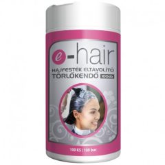 Hajfesték eltávolító kendő e-hair 100 db 