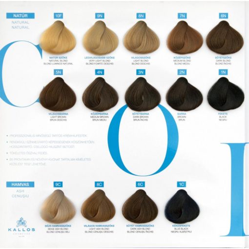 Kallos Colors Krém Hajfesték 8M mahagóni vörös szőke
