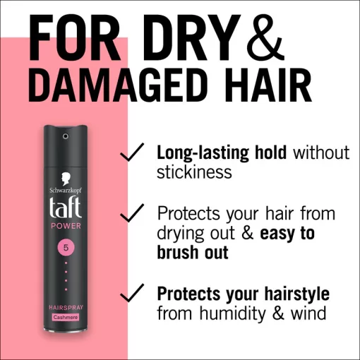 Taft hajlakk fekete POWER Cashmere -5- strong  250ml