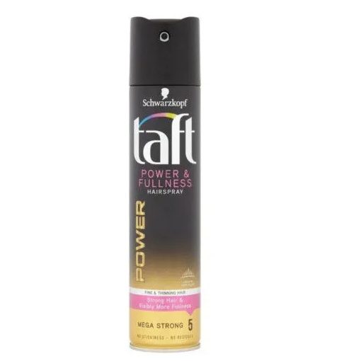 Taft hajlakk fekete-arany Power & Fullness mega strong 250ml