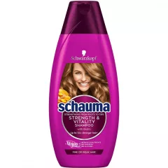   Schauma Strength &Vitality sampon vékonyszálú és gyenge hajra 350 ml