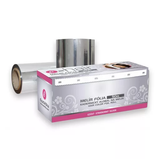 Melírfólia alu ezüst 20 micron  50 m