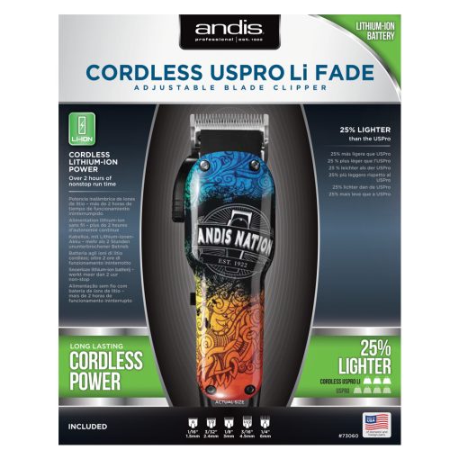 Andis Cordless USPro Fade hajvágó gép 73060