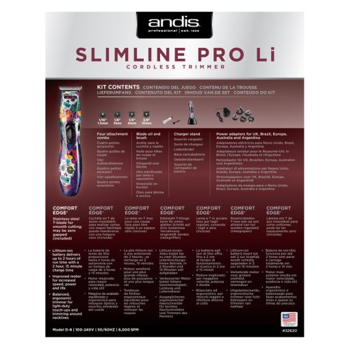 Andis Slimeline pro li Sugar Skull kontúrvágó gép 32620