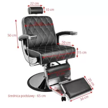 Barber Szék IMPERIAL Fekete