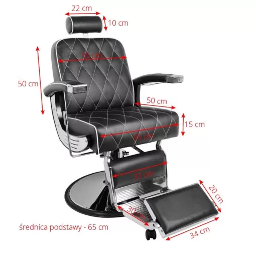 Barber Szék IMPERIAL Fekete