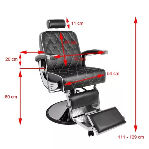 Barber Szék IMPERIAL Fekete