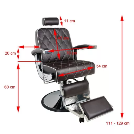 Barber Szék IMPERIAL Barna
