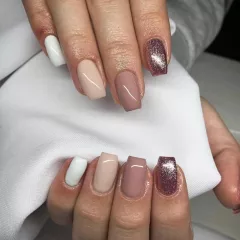 Gél Lakk - DN074 - Metál rosegold - Zselé lakk