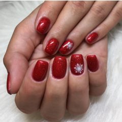 Gél Lakk - DN174 - Csillámló vérnarancs - Zselé lakk