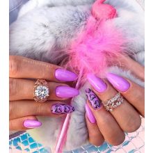 Gél Lakk - DN212 - Halvány viola - Zselé lakk