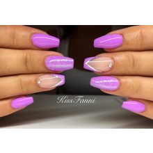 Gél Lakk - DN212 - Halvány viola - Zselé lakk