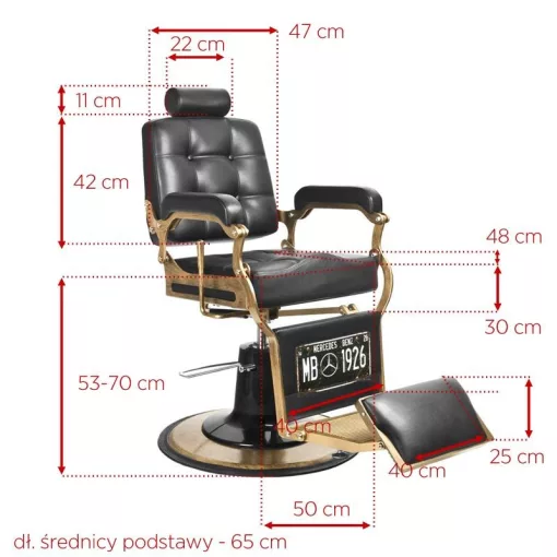 Barber Szék BOSS Fekete