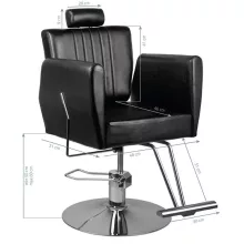 Hair System fodrászszék 0-179 fekete