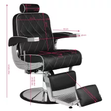 Barber Szék Hair System Royal X , fekete