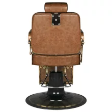 Barber Szék GGabbiano Boss Old Leather , világosbarna