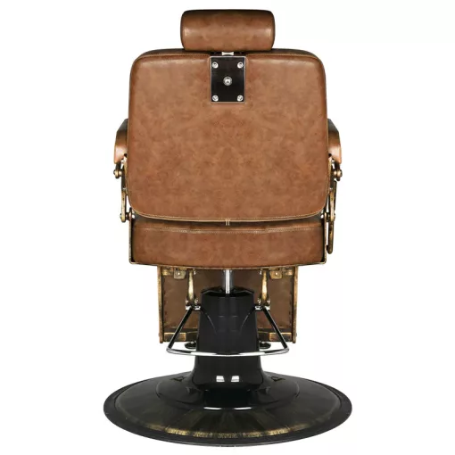 Barber Szék GGabbiano Boss Old Leather , világosbarna