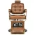 Barber Szék GGabbiano Boss Old Leather , világosbarna