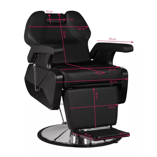 Barber Szék Hair System New York , fekete