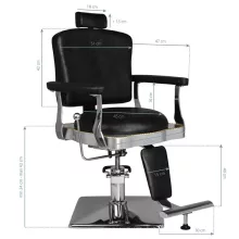 Barber Szék Hair System SM180 fekete