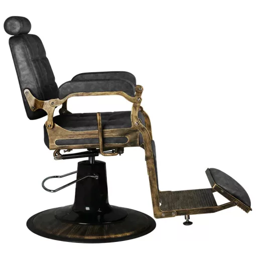 Barber Szék Gabbiano Boss HD Old Leather , fekete