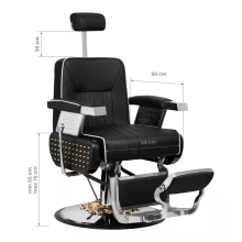 Barber Szék Gabbiano Livio , fekete
