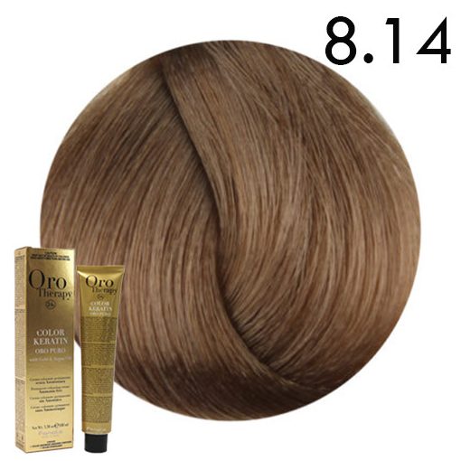 Fanola ORO Therapy Ammoniamentes hajfesték 8.14 100 ml