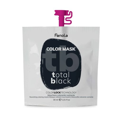 Fanola Color maszk Total Black fekete 30 ml