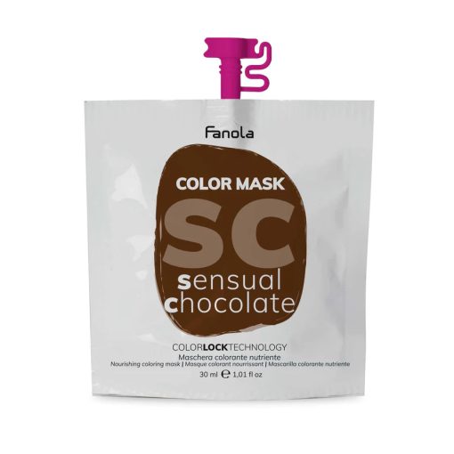 Fanola Color maszk Sensual Chocolate csokoládébarna 30 ml