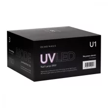 Műkörmös UV LED lámpa OCHO NAILS 8 FEKETE 84W