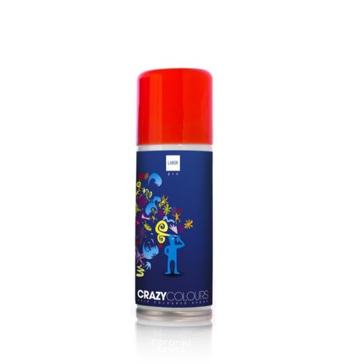 New CrazyColours színes hajlakk. 125 ml Piros