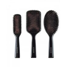 LUSSONI Natural Style fa négyzetes vegyes szőr hajkefe