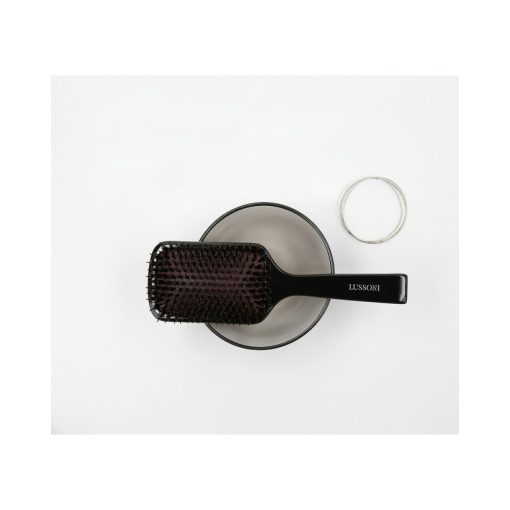 LUSSONI Natural Style fa négyzetes vegyes szőr hajkefe