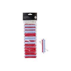 Dauercsavaró műanyag Ø19x91mm, 12 db LUSSONI piros - kék