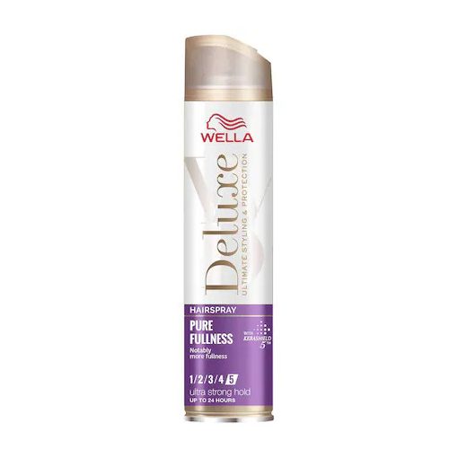 Wella Deluxe hajlakk Pure & Fullness erős 250 ml-klón