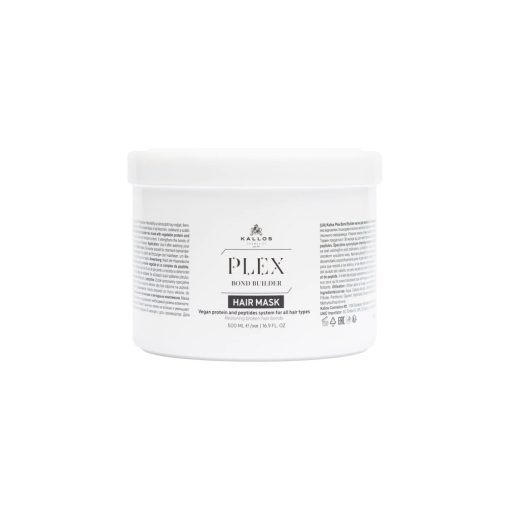 Kallos hajpakolás Plex Bond Builder növényi protein és Peptid komplex-szel  500 ml