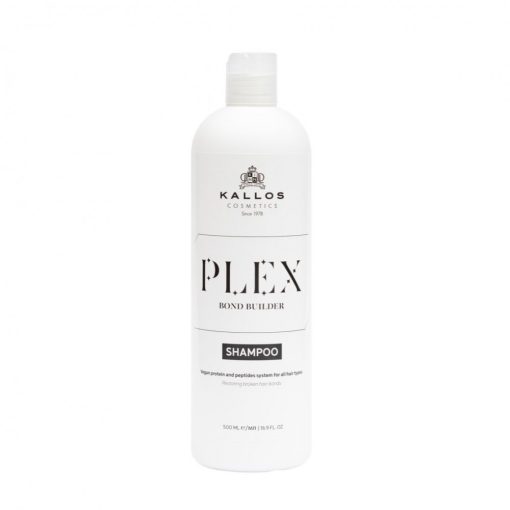Kallos Plex Bond Builder sampon növényi proteinnel és Peptid komplex-szel 500 ml