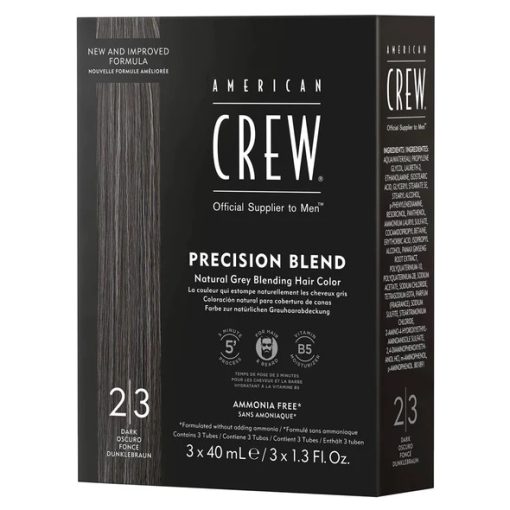 American Crew Precision Blend hajszínező 2-3 sötét 3 x 40 ml