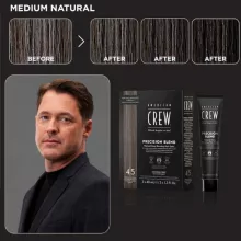 American Crew Precision Blend hajszínező 4-5 natúr 3 x 40 ml