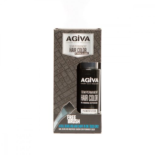 AGIVA Haj és Szakáll-festék féltartós Fekete 125 ml