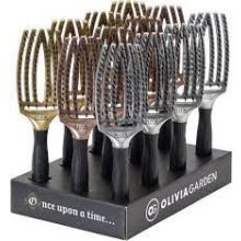 Olivia Garden Finger Brush Ionic Silver M
