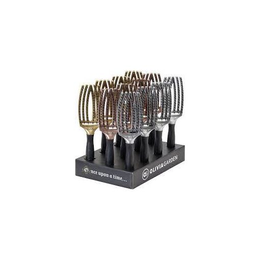Olivia Garden Finger Brush Ionic Silver M