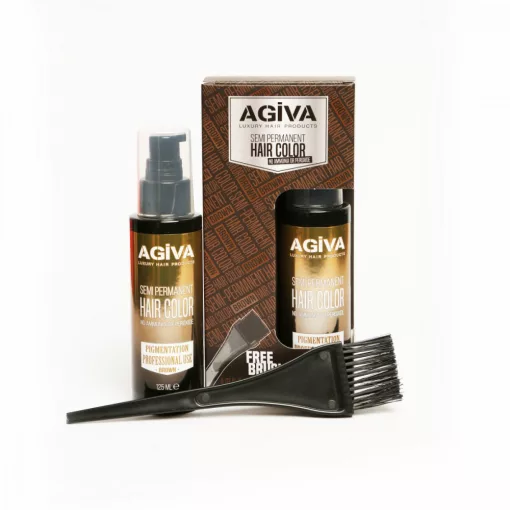 AGIVA Haj és Szakáll-festék féltartós Barna 125 ml