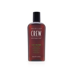 American Crew 3-in-1 Tea Tree Sampon, balzsam, tusfürdő 
