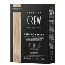 American Crew Precision Blend hajszínező 7-8 világos 3 x 40 ml