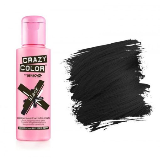 CRAZY COLOR Hajszínező krém Black No.030 100 ml