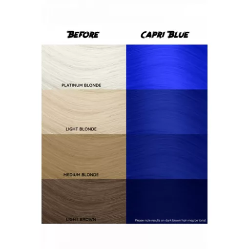 CRAZY COLOR Hajszínező krém Capri Blue No.44 100 ml