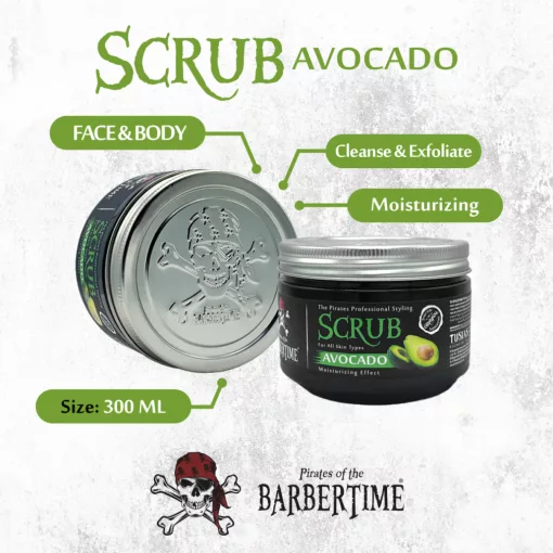 BARBERTIME Scurb Avocad bőrradír 300 ml